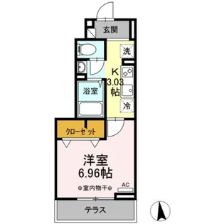 NSハイツIII 暁【1階】の間取り