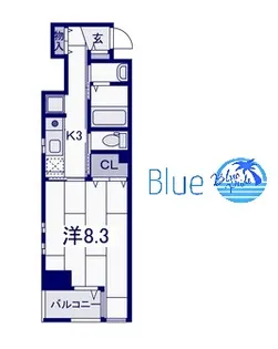 エルドシック横濱【11階】の間取り