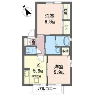 Lily of the valley【1階】の間取り