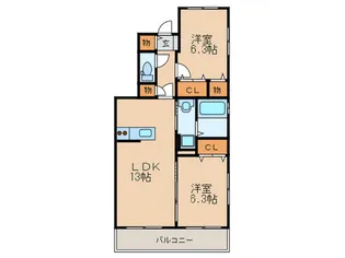 ルヴニール メゾン【1階】の間取り