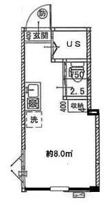アーバンプレイス神楽坂2【1階】の間取り