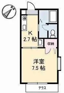 ノースヴェレッジ A棟【1階】の間取り
