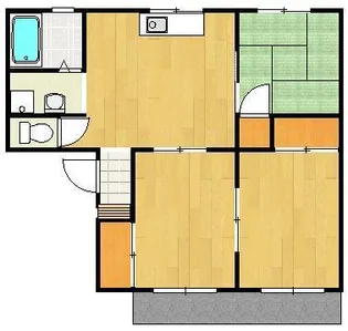 セジュールK【2階】の間取り
