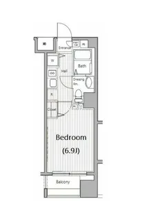 ガラ・ステーション東日本橋【8階】の間取り