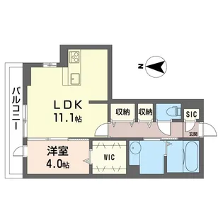 パークフォンターナ【3階】の間取り