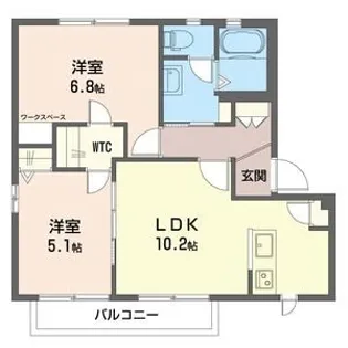 サンライズ村田 C【1階】の間取り