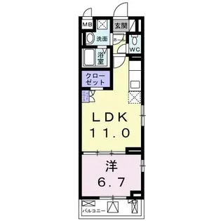 テホン・カーサII【2階】の間取り