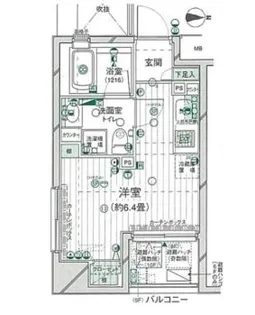プレール・ドゥーク新宿御苑【2階】の間取り