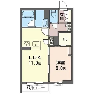 シンシアコート B【1階】の間取り