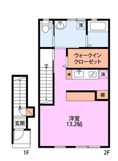 レデス関屋【2階】の間取り