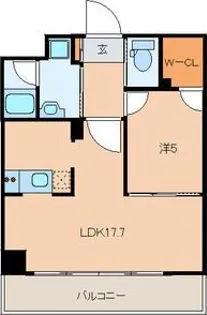 ヴィアーレ勾当台I【9階】の間取り