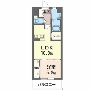 ハピネス幸【3階】の間取り