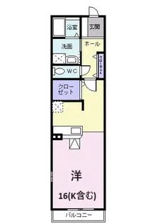 アール メゾン アワジ【2階】の間取り