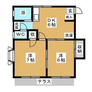 アクレール南柏【1階】の間取り