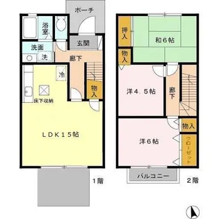 パルティーダB棟の間取り