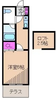 ミレナリオ元住吉【1階】の間取り