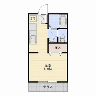 ビューラー加藤【1階】の間取り