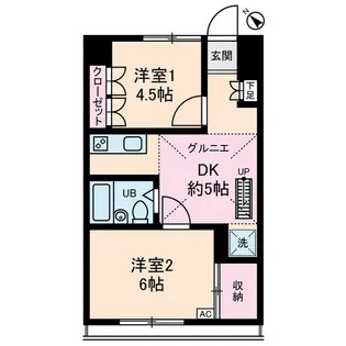 メゾンイーストワイド【1階】の間取り