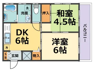 エスポワール【1階】の間取り