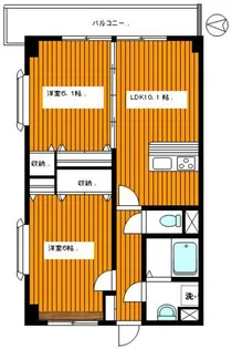ヴィクトワール【5階】の間取り