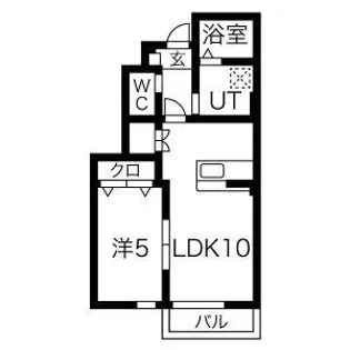 grand parace十二丁目II【1階】の間取り