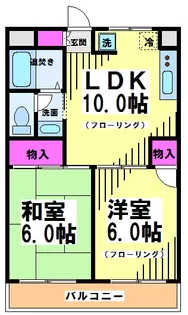 ウィングシティ立花【3階】の間取り
