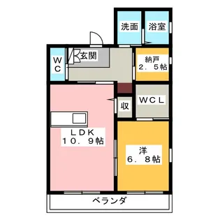 プリウス相原郷【2階】の間取り