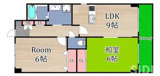 ブランデージ石川【2階】の間取り