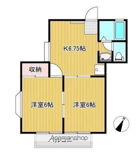 グランハイムB【2階】の間取り