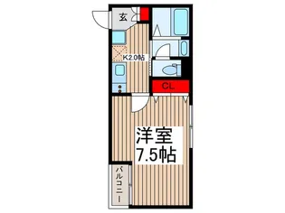 EMBELLIR草加中央【2階】の間取り