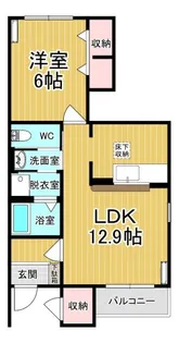 アニメート・ヴィラC【1階】の間取り