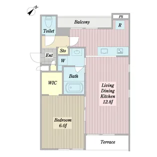 ル・レーヴ【1階】の間取り