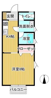 ステイションハイツ大通り【2階】の間取り