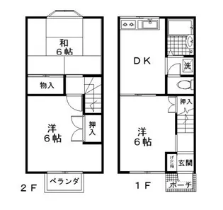 テラスルノアール【2階】の間取り