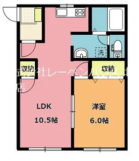 ハイツ清水C【1階】の間取り