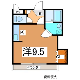 アンジュール【1階】の間取り