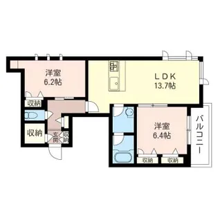 レフィアント【3階】の間取り