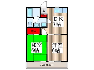 メルローズII【2階】の間取り