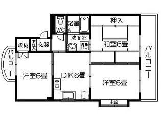 エクセレント藤田【1階】の間取り