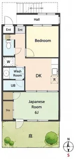 レソール千川北【1階】の間取り