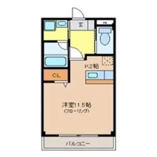 クライムドアII【3階】の間取り