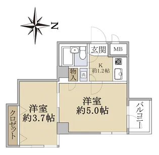 スターホームズ千歳烏山【3階】の間取り
