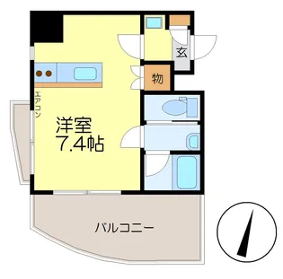 Der Strada.Y2 あさひ【7階】の間取り