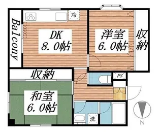 森本マンション【1階】の間取り