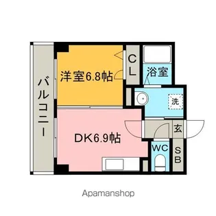 ローヤルマンション博多駅前【2階】の間取り