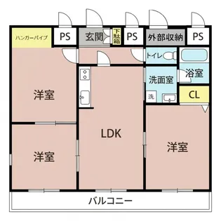 エヴァンスII【3階】の間取り