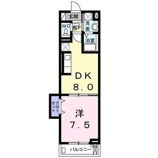 リーフ フォレスト【1階】の間取り