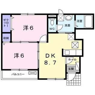 ラネージュIII番館【1階】の間取り