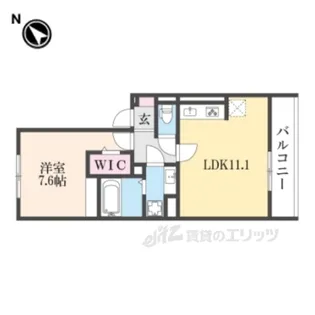 アイル東近江【3階】の間取り