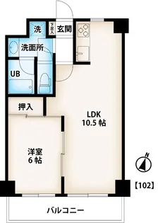 セルテーヌ上木崎【1階】の間取り